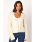 Фото #1 товара Women's Alessandra Crystal Button Cardigan