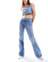 Tommy Jeans Sophie low waisted belted jeans in mid wash W29 L30 - фото #2