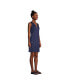 Фото #8 товара Women's Long Cotton Jersey Sleeveless Swim Cover-up Dress Print