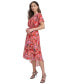 ფოტო #3 პროდუქტის Women's Printed Batwing-Sleeve Midi Dress