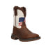 Фото #2 товара Durango Distressed Flag Cowboy Square Toe Toddler Boys Brown Casual Boots DBT02