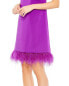 Фото #3 товара Mac Duggal Feathered Cocktail Dress Women's 0