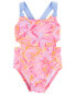 Фото #7 товара Baby Palm Print 1-Piece Cut-Out Swimsuit 18M