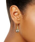 ფოტო #2 პროდუქტის Cultured Tahitian Pearl (10mm) & Diamond (1/4 ct. t.w.) Leverback Drop Earrings in 14k Gold