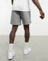 ASOS DESIGN oversized jersey shorts in grey marl