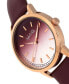 Фото #2 товара Часы Sophie And Freda San Diego Black/Purple/Maroon/Pink 39mm