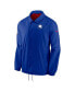 Men's Royal New England Patriots Sideline Coaches Performance Full-Snap Jacket