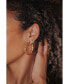 ფოტო #2 პროდუქტის 316L Gold-Tone Heart Atta Girl! Hoop Earrings