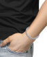 ფოტო #2 პროდუქტის EFFY® Men's White Topaz Pavé Curb Link Bracelet (1/3 ct. t.w.) in Sterling Silver