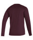 ფოტო #4 პროდუქტის Men's Maroon Mississippi State Bulldogs Sideline Locker Strikethrough Creator AEROREADY Long Sleeve T-shirt