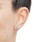 ფოტო #2 პროდუქტის Lab Grown Diamond Marquise & Pear Stud Earrings (1-1/2 ct. t.w.) in 14k White Gold