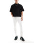 Фото #1 товара DTT rigid cropped tapered fit jeans in white