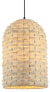 Фото #1 товара Люстра подвесная click-licht.de Pendelleuchte A-605718 оформленная из бамбука и металла, Natur-hell, 2000x230 мм, 1x40 Вт, E27, IP20, вес 1,5 кг.