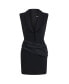 Фото #6 товара Women's Shoulder Pad Mini Dress