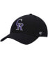 ფოტო #2 პროდუქტის Men's Black Colorado Rockies Legend MVP Adjustable Hat