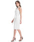 ფოტო #3 პროდუქტის Women's Belted Sheath Dress