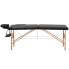 Фото #5 товара Stół łóżko do masażu drewniane przenośne składane Toulouse Black do 227 kg czarne