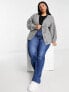 Фото #7 товара ASOS DESIGN Curve chunky stitch cardigan in grey