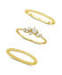 ფოტო #1 პროდუქტის Cubic Zirconia Triple Stack Ring