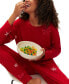 ფოტო #6 პროდუქტის GapBody Women's 2-Pc. Packaged Long-Sleeve Jogger Pajamas Set