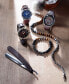 ფოტო #3 პროდუქტის Men's Automatic Presage Brown Leather Strap Watch 40.5mm