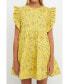 Фото #1 товара Women's Floral Mini Dress with Smocking detail