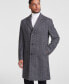 Фото #3 товара Men's Classic-Fit Wool Blend Herringbone Overcoat