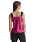 ფოტო #2 პროდუქტის Women's Crinkled V-Neck Sleeveless Top