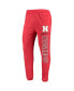 Фото #5 товара Пижама Concepts Sport мужская Scarlet, Charcoal Nebraska Huskers Meter Свитшот с капюшоном и брюки для сна