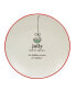 Christmas Fun Sayings 8.5" Dessert Plates Set of 6