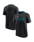 Фото #1 товара Men's Black San Jose Sharks Authentic Pro Locker Room T-shirt