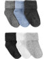 Baby 6-Pack Foldover Cuff Socks 0-3M