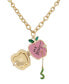 ფოტო #4 პროდუქტის Faux Stone Back To School Apple Pendant Necklace