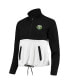 Women's Black, White Portland Timbers Harbor Raglan Half-Zip Jacket