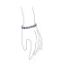 ფოტო #5 პროდუქტის Bridal Cubic Zirconia Marquise Shape AAA CZ 25 CTW Alternating Simulated Black White Clear Blue Sapphire Tennis Bracelet For Women Wedding 7.5 Inch
