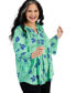 Фото #1 товара Plus Size Printed Pintuck Blouse, Created for Macy's