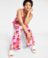 Фото #4 товара Women's Floral-Print Wide-Leg Pants, Created for Macy's