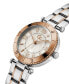 ფოტო #4 პროდუქტის Gc Muse Women's Swiss Two-Tone Stainless Steel Bracelet Watch 34mm