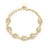 Фото #1 товара Gold-plated bracelet with cubic zirconia Ribbon BBN38