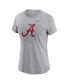 Women's Heather Gray Alabama Crimson Tide Primetime Evergreen Logo T-Shirt