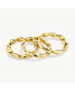 Twist Infinity Stacking Rings 24K GOLD Plated, 6 - фото #1