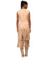 ფოტო #7 პროდუქტის Women's Tiered-Fringe Sleeveless Dress