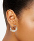 ფოტო #2 პროდუქტის Cultured Freshwater Pearl (4 - 6-1/2mm) Graduated Hoop Earrings