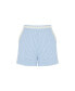 ფოტო #2 პროდუქტის Women's High Waisted Striped Mini Shorts