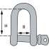 4WATER Straight galvanized shackle