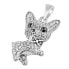 Silver pendant Ben the dog with clear Brilliance Zirconia MW13765P