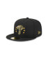 Фото #1 товара Men's Black Philadelphia Phillies 2024 Armed Forces Day On-Field 59FIFTY Fitted Hat