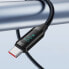 Фото #7 товара Kabel przewód USB-A - USB-C z wyświetlaczem LED 66W 6A 2m czarny