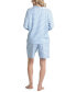 Women's 3-Pc. Tank, Long Sleeve T-Shirt & Bermuda Pajama Set