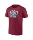 Men's Burgundy Colorado Avalanche Local T-shirt Бордовый, M - фото #3